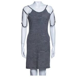 Maison Martin Margiela Black and White Striped Mini Dress